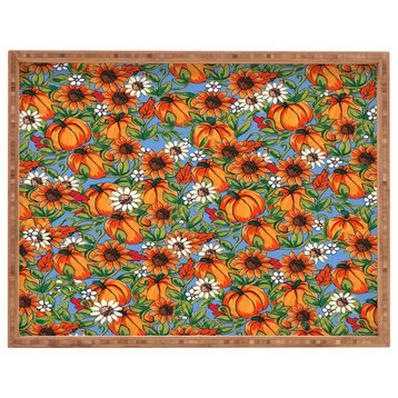 Aimee St Hill Pumpkin Harvest Rectangular Tray, 18"x14"