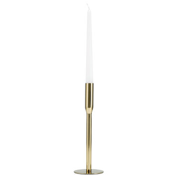 Metal, 11"h Taper Candle Holder, Gold