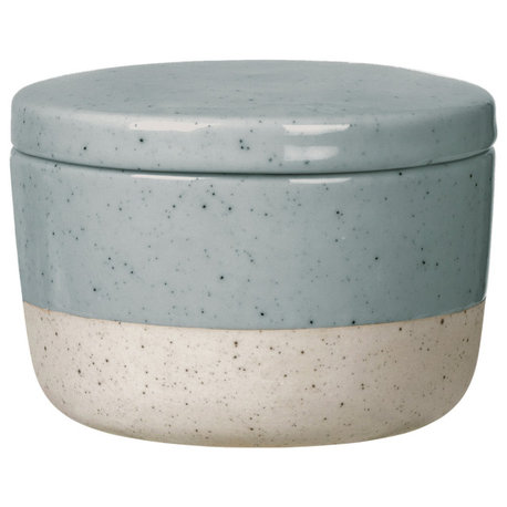 Sablo Sugar Container With Lid, Stone