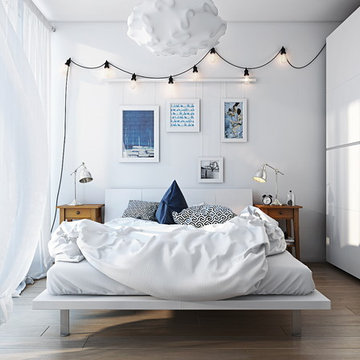 Air bedroom: 3d rendering