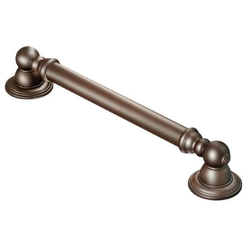Moen Oil Rubbed Bronze 24in Grab Bar for Kingsley Collection, SecureMount