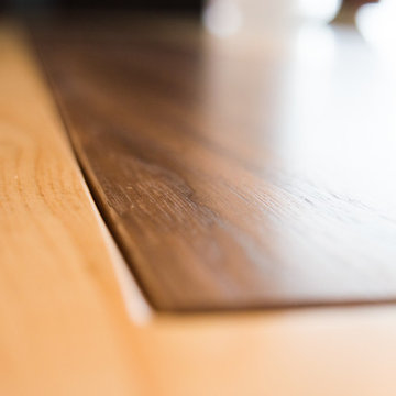 TV Lift Cabinet in solid Maple Infused with Solid Walnut (The Naramada)