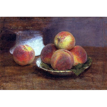Henri Fantin-Latour Bowl of Peaches, 18"x27" Wall Decal