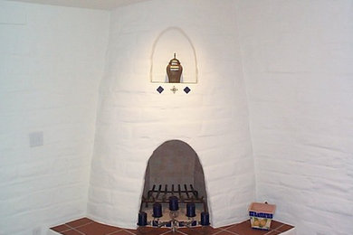 Inspiration for a mediterranean home design remodel in Santa Barbara