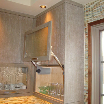 Custom Oak Veneer Finished Kitchen