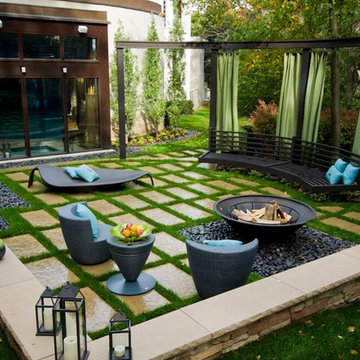 Contemporary Steel Lounge