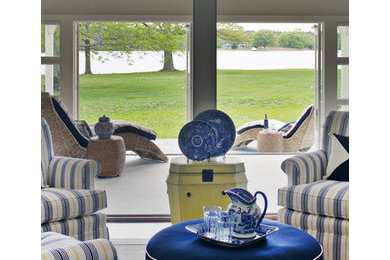 Example of a sunroom design in Other