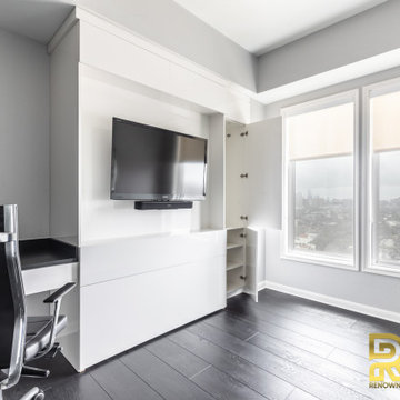 Home Office Stylecraft Cabinets with Space Saving Zoom-Bed