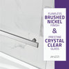 Anzzi 5' Right Drain Tub, White With 48" x 58" Tub Door, Brushed Nickel