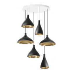 Pablo Designs - Pablo Swell 6 Chandelier - Chandeliers