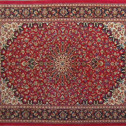 Persian Qum rug 4'6 X 6'8 - Area Rugs