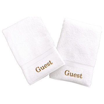 Guest Hand Towels, Set of 2, White