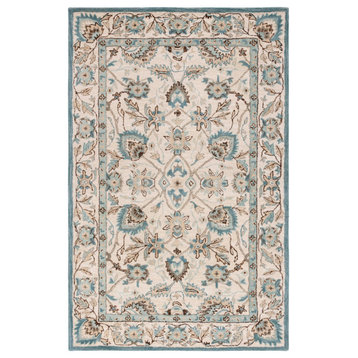 Safavieh Antiquity Collection AT65J Rug, Peacock/Blue, 5' x 8'