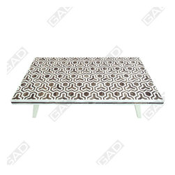 STYLISH COFFEE TABLE IN WOOD & BONE - Furniture