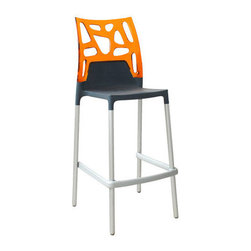 Ego- Rock Barstool- Set of 4 by Plastix / Papatya - Bar Stools And Counter Stools