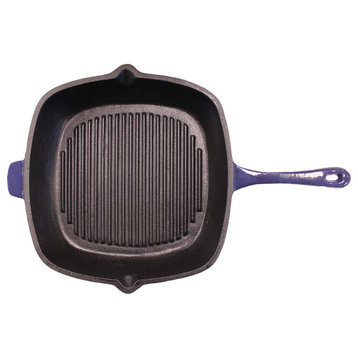 Neo 11" Cast Iron Grill Pan, Purple