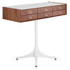 Nelson 6-Drawer Miniature Chest With Pedestal by Herman Miller, Walnut