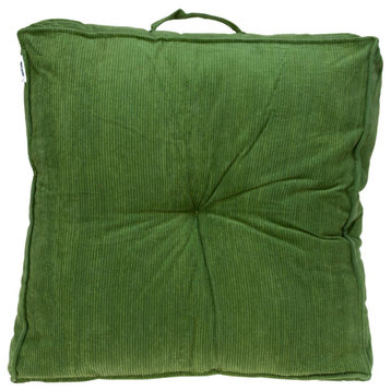 Parkland Collection Alena Transitional Olive Floor Pillow