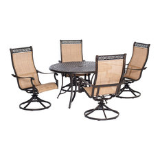 Manor 5-Piece Outdoor Dining Set With 4 Swivel Rockers