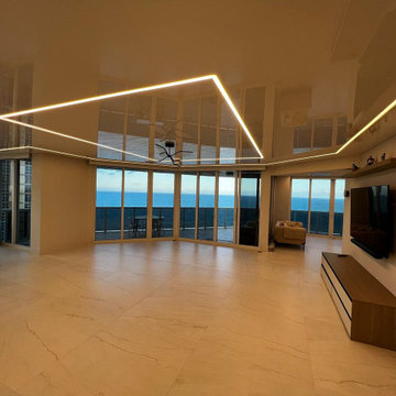 LED Lights and High Gloss Ceilings