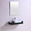 32" Belvedere Modern Wall Mounted Bathroom Vanity With Vessel Sink, Espresso
