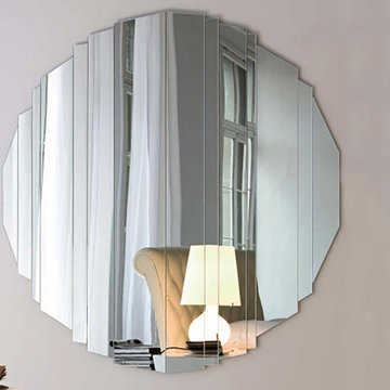 Stripes Round Wall Mirror by Cattelan Italia - $1,150.00