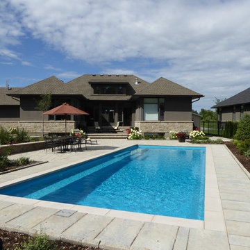 Leisure Fiberglass Pool 16x40 classic design by Welwyn Wong