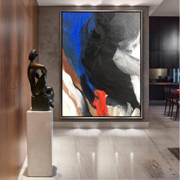 Movement" original painting Large Modern contemporary abstract art MADE TO ORDER