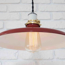 Barn Pendant Light in Red - Pendant Lighting