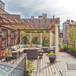 Boston Rooftop Pergola & Lattice - Pergolas