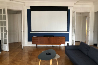 L’Installation Home cinema en appartement Haussmannien de Benoît