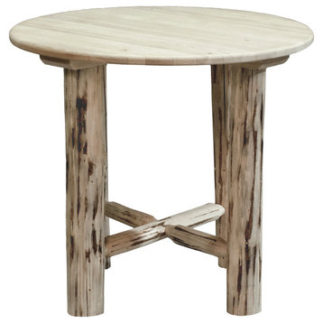 Montana Counter Height Bistro Table, Clear Lacquer Finish