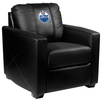 Edmonton Oilers Stationary Club Chair Commercial Grade Fabric