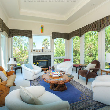 All New Windows in Gorgeous Living Room - Renewal by Andersen San Francisco Bay 