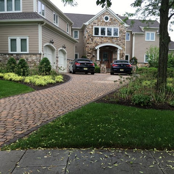 New permeable stone driveway