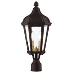 Livex Lighting - Morgan 2 Light Bronze, Antique Gold Cluster Medium Outdoor Post Top Lantern - With clear glass and a classic bronze finish, this outdoor post lantern from the Morgan collection is an elegant way to illuminate traditional exteriors.