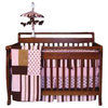 Pink Maya Crib Bedding Set (4-Piece)