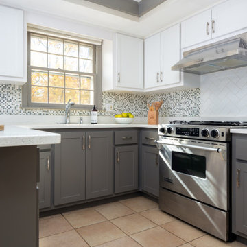 Grey & White Kitchen Remodel