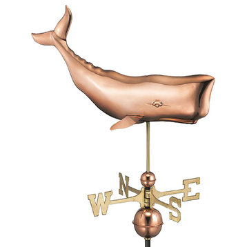 28"Whale Weathervane, Pure Copper