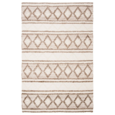 Safavieh Natural Fiber Collection NF866 Rug, Taupe/Ivory, 5'x8'