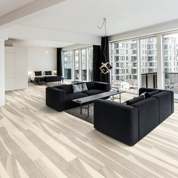 Contemporary ultra-matt wood floors