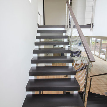Project #70 | Open-Riser Staircase with Cable Railing