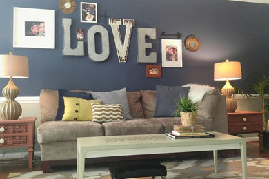 Transitional family room photo in DC Metro