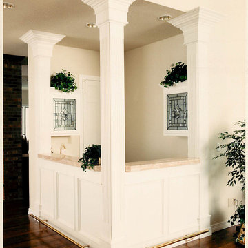 Traditional Southern Manor Style Home - Kitchen, Bar & Study