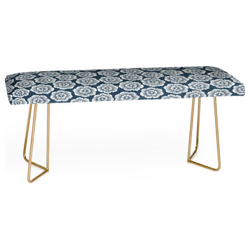 Deny Designs Schatzi Brown Lucy Floral Night Blue Bench