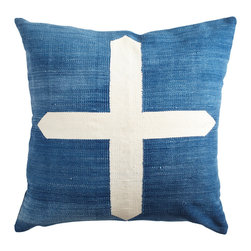 DHURRIE PILLOW COVER &ndash; CROSS - Decorative Pillows