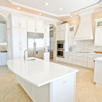 White Glass Countertops