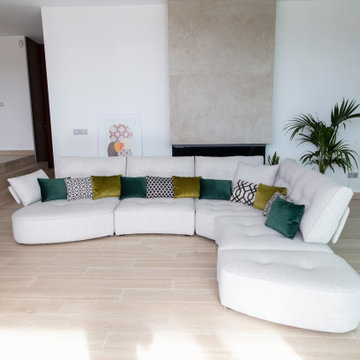 Arianne Love Contemporary Fabric Modular Sofa