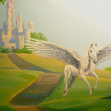 Child's Bedroom -Favorite Fairy Tale Characters Mural