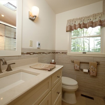 Main bath renovation with tub and shower